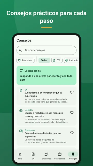 Contratado · Consejos prácticos