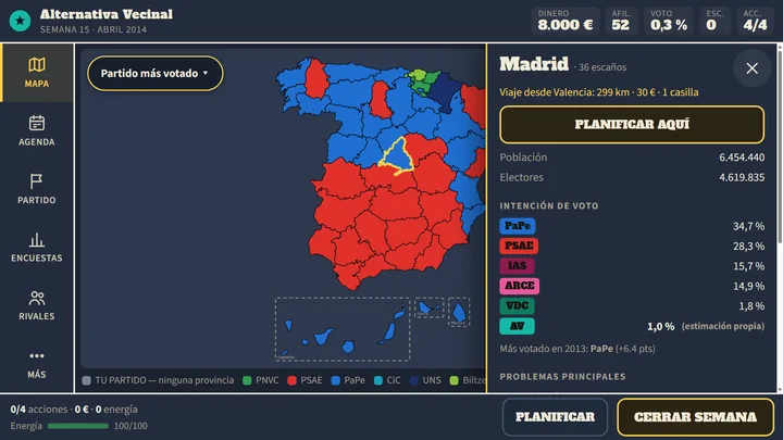 Mayoría Absurda · El mapa de las provincias